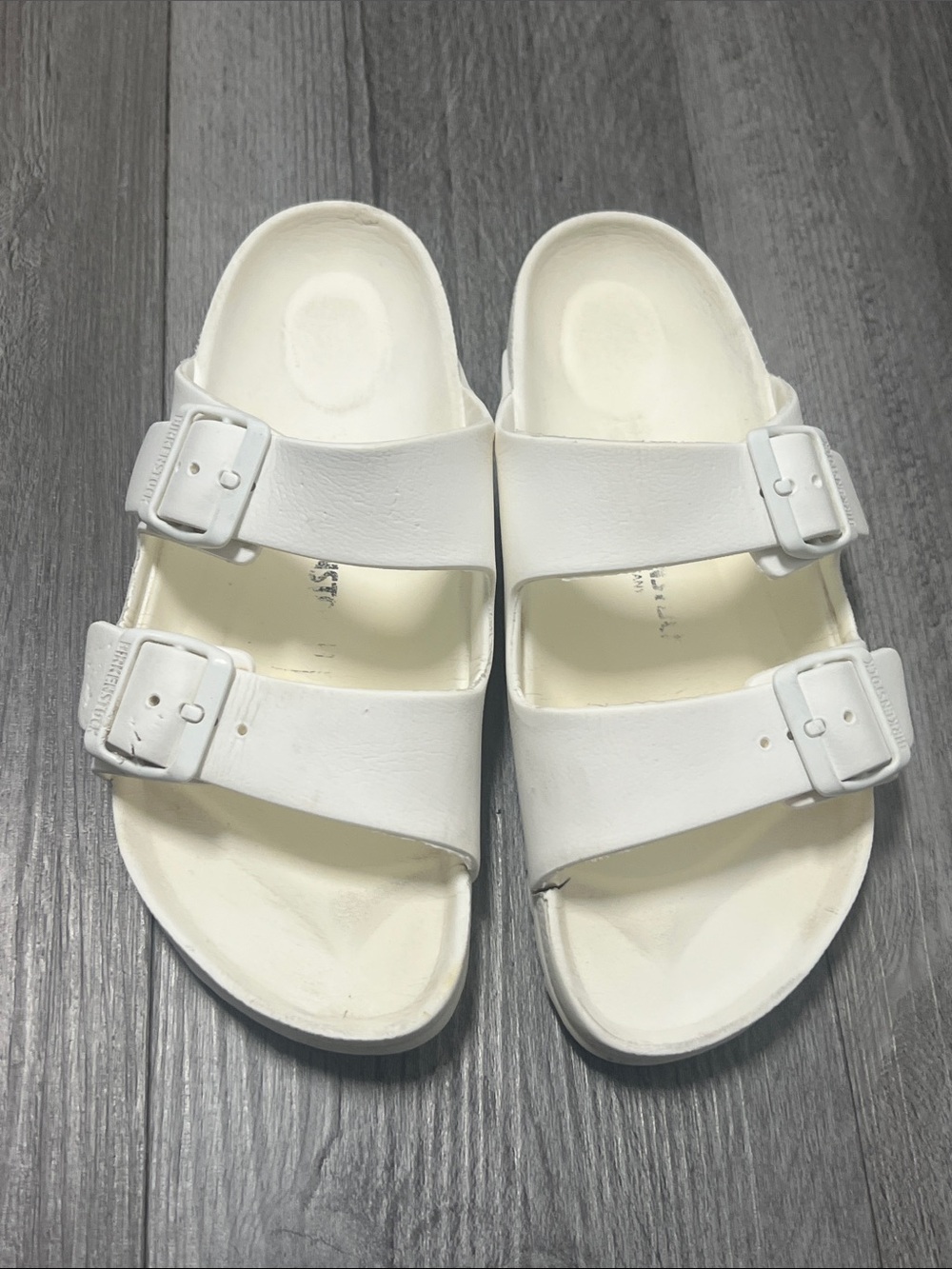 Birkenstock Arizona EVA sandals / white/ size 38
